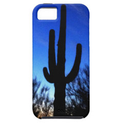 Arizona Saguaro Cactus at Night Cool iPhone 5 Case
