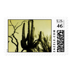 Arizona Saguaro Cactus Distressed Edition Postage Stamps