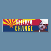 Arizona Stands for Change - Obama Bumper Sticker bumper stickers by evarmy98x Arizona Stands for Change - Obama Bumper Sticker bumper stickers