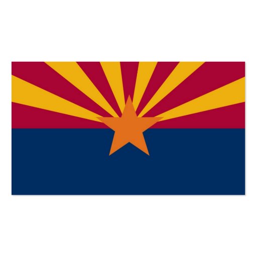 Arizona State Flag Business Card (back side)