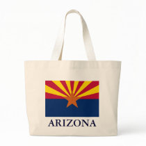 Arizona State Flag Canvas Tote Bag