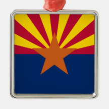 Arizona State Flag Christmas Ornaments