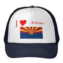 Arizona State Flag Mesh Hats