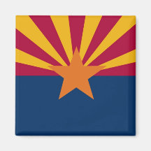 Arizona State Flag Refrigerator Magnet