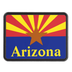 Arizona State Flag Trailer Hitch cover