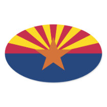 Arizona State Oval sticker