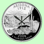 Arizona State Quarter Clock wall clocks