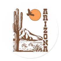 Arizona Round Sticker