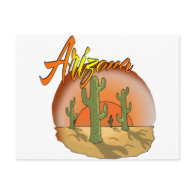 ARIZONA Sunset Cactus Post Cards