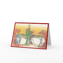 Arizona Sunset Holiday Greeting Card