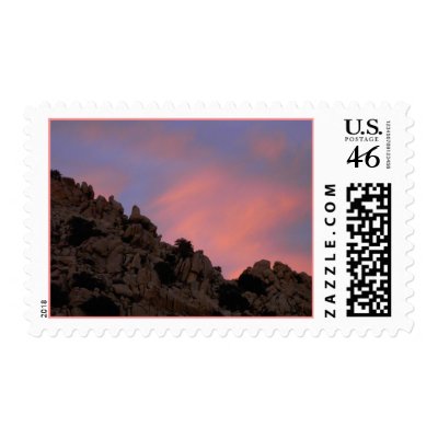 Arizona Sunset Postage Stamp by annienbart