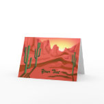 Arizona Sunset Red Rock Greeting Card