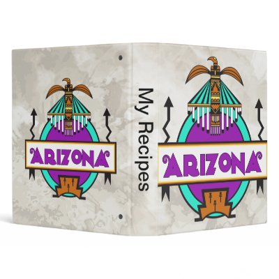 Arizona Thunderbird Shield Vinyl Binders by KitchenGifts