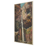 Arizona - View of Ribbon Falls in Grand Canyon Stretched Canvas Print