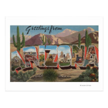 ArizonaCactusLarge Letter ScenesArizona Post Card