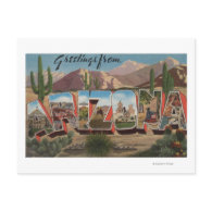 ArizonaCactusLarge Letter ScenesArizona Post Card