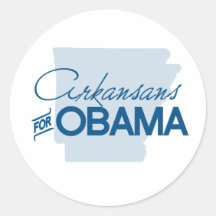 Arkansans for Obama.png Round Stickers