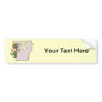 Arkansas AR Map & Douglas MacArthur Cartoon Bumper Stickers