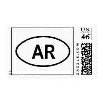 Arkansas "AR" Postage Stamp
