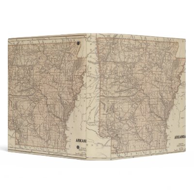 Arkansas Atlas Map 3 Ring Binder by davidrumsey