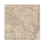 Arkansas Atlas Map Fridge Magnet