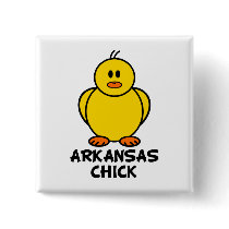 Arkansas Chick Pinback Button