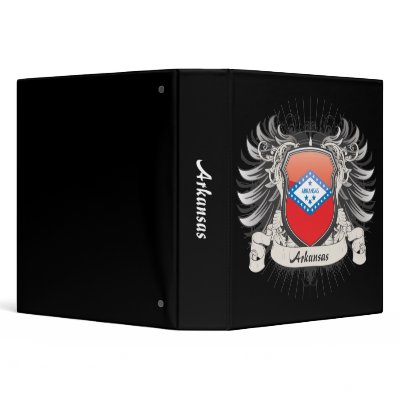 Arkansas Crest 3 Ring Binders by HeraldryShirts