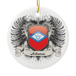 Arkansas Crest Christmas Ornament
