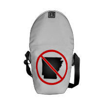 Arkansas Cross Out Symbol Courier Bag