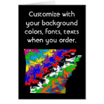 Arkansas Customize colorful card how you want it