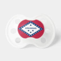 Arkansas Flag Booginhead Pacifier