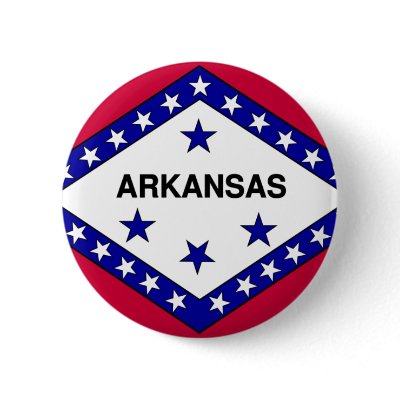 Arkansas Flag Pin by usaflags