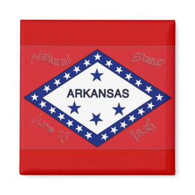 Arkansas Flag Magnet by deesbasenjis