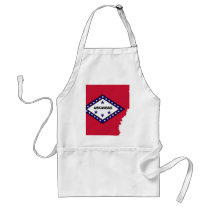 Arkansas Flag Map Aprons