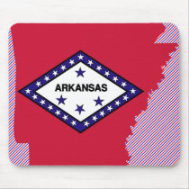 Arkansas Flag Map Mousepad