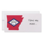 Arkansas Flag Map Photo Greeting Card