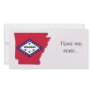 Arkansas Flag Map Photo Greeting Card