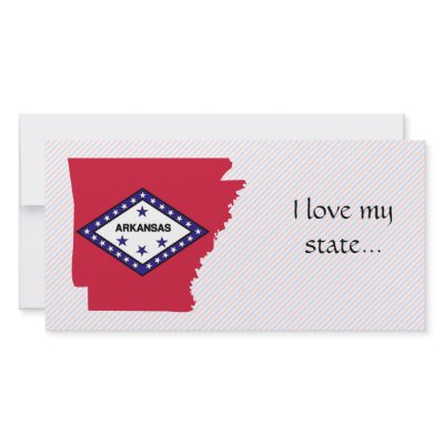 Arkansas Flag Map Photo Greeting Card by usaflags