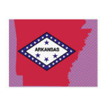 Arkansas Flag Map Post Cards