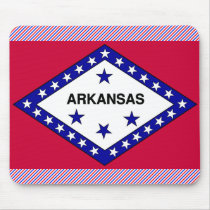 Arkansas Flag Mouse Pad
