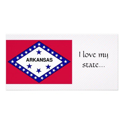 Arkansas Flag Photo Card by usaflags