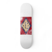 Arkansas Flag Skateboard Deck