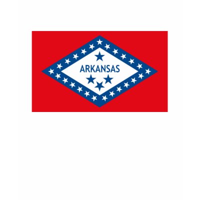 Arkansas Flag T-shirt by FlagTshirts