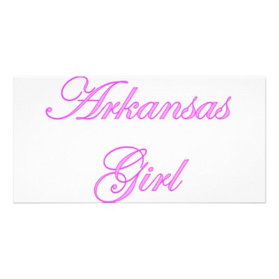 Arkansas Girl Customized Photo Card by bartstshirts