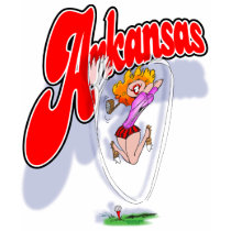 Arkansas golf open shirt F/B