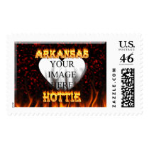 arkansas hottie fire and flames stamp