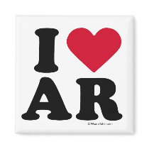 ARKANSAS - I LOVE AR - I LOVE ARKANSAS magnets