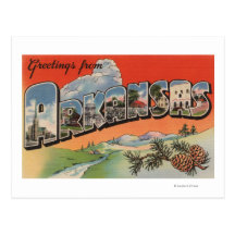 Arkansas (Landscape Scene) - Large Letter Post Card