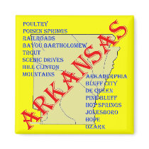 ARKANSAS FRIDGE MAGNET