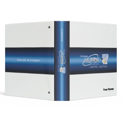 Arkansas Mufon Central Section binder by WestCentralSectionAR